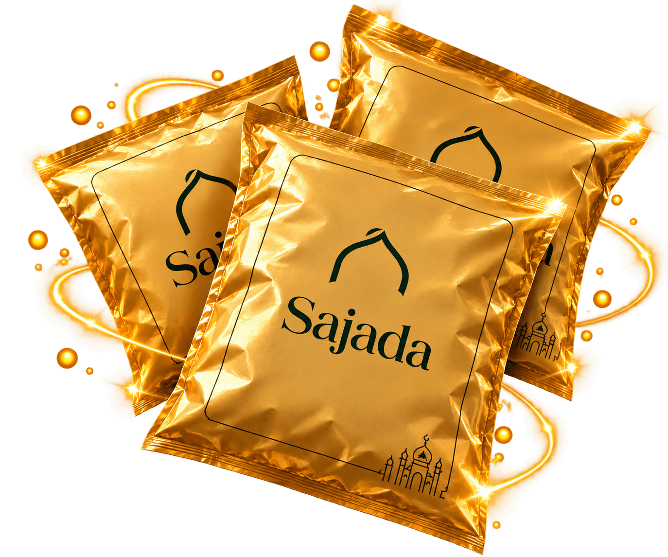 Sajada gold prayer mat packages