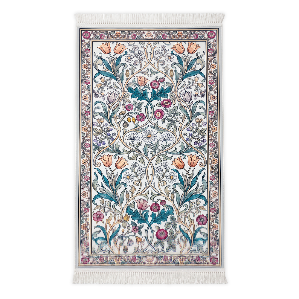 Floral Garden Padded Prayer Mat