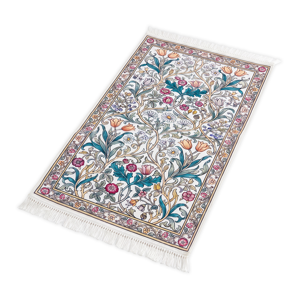 Floral Garden Padded Prayer Mat