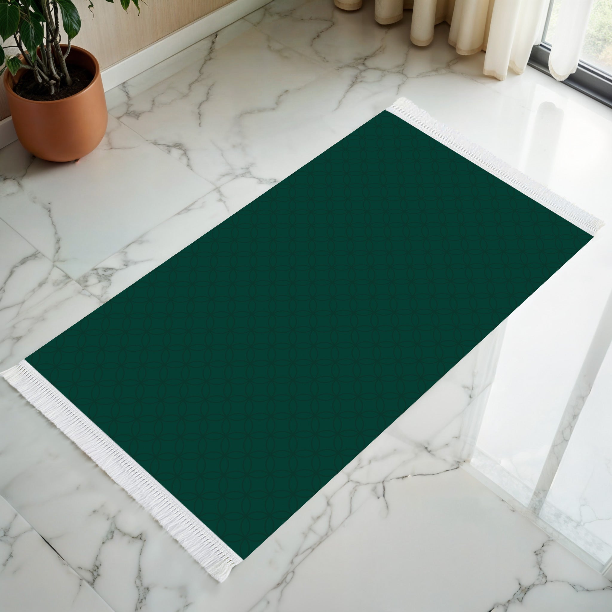 Green Elegance Padded Prayer Mat