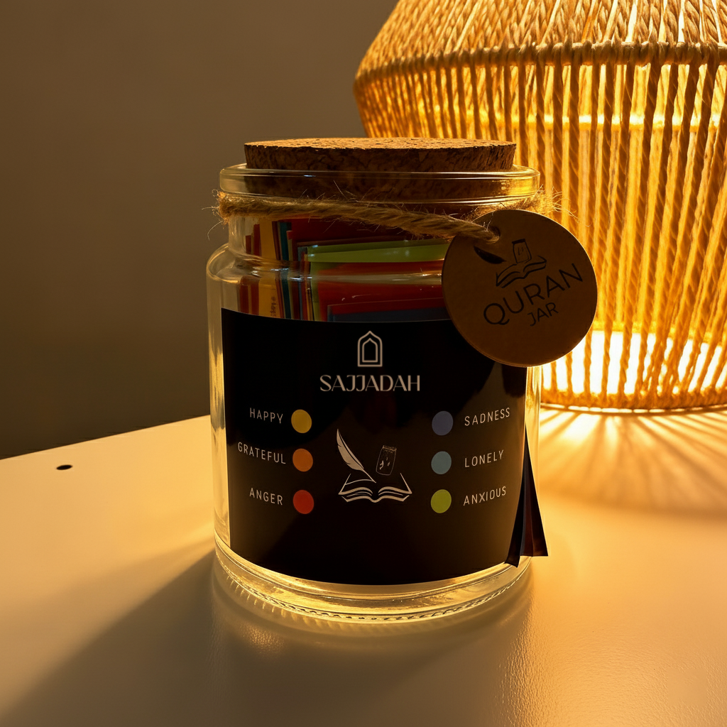 Islamic Affirmation Jar - 100+ Quran & Hadith-Based Messages for Every Emotion