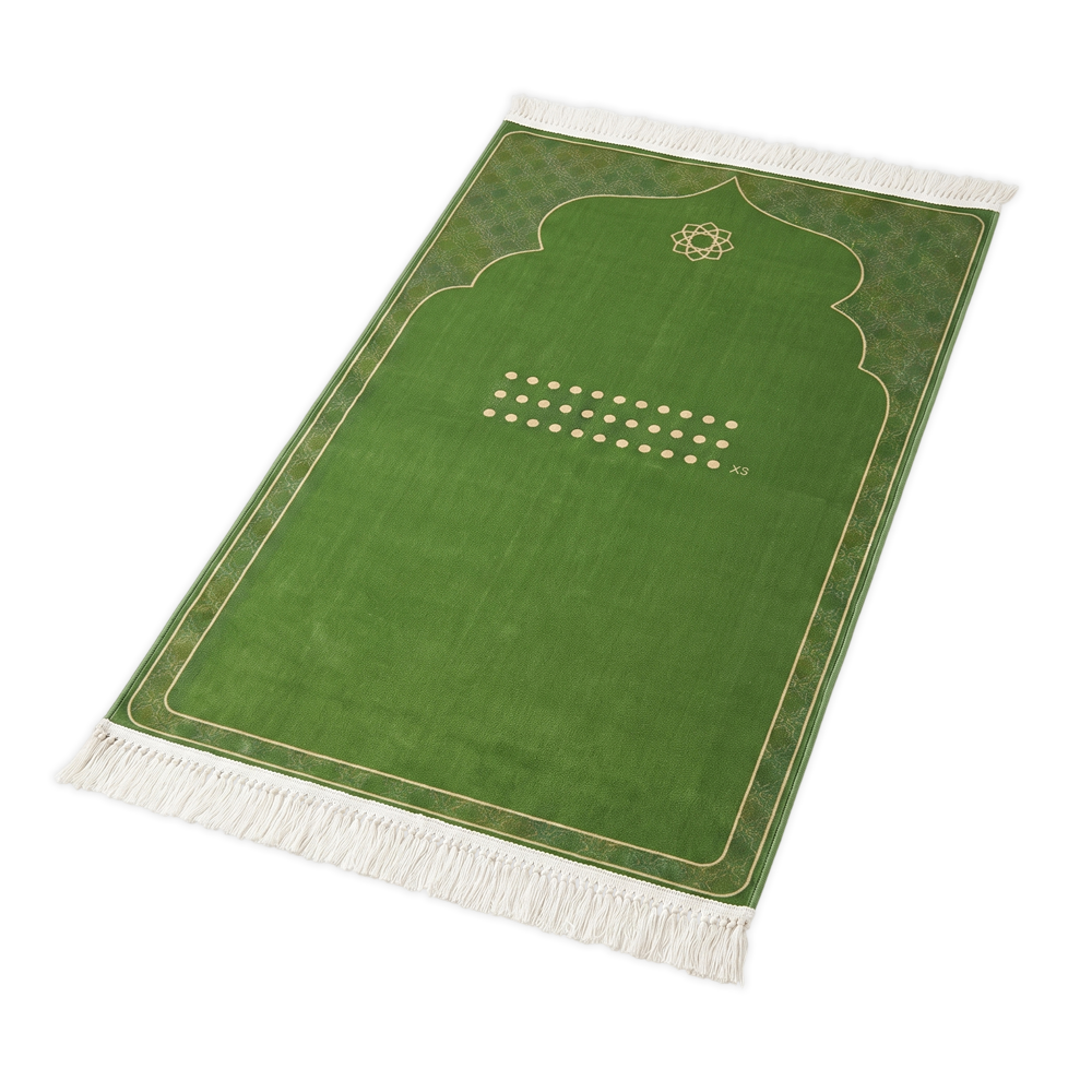 Olive Tasbih Padded Prayer Mat