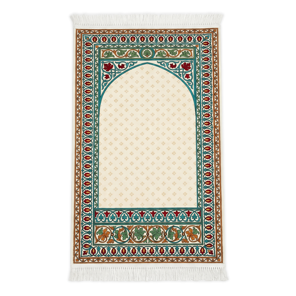 Emerald Floral Padded Prayer Mat