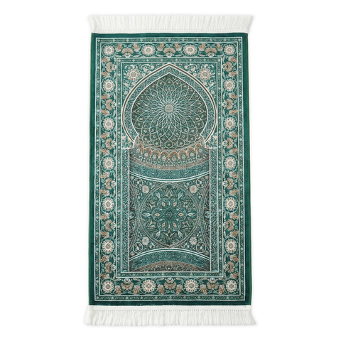 Tapis de prière rembourré émeraude