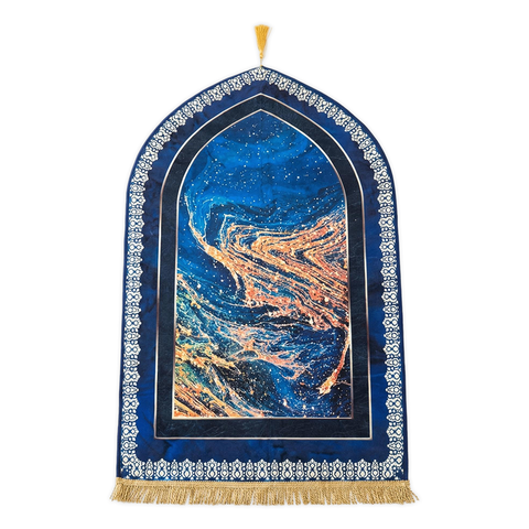 Tapis de prière rembourré Qibla-Cosmos