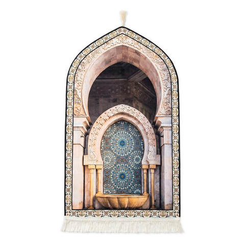 Tapis de prière rembourré 3D Mihrab Premium