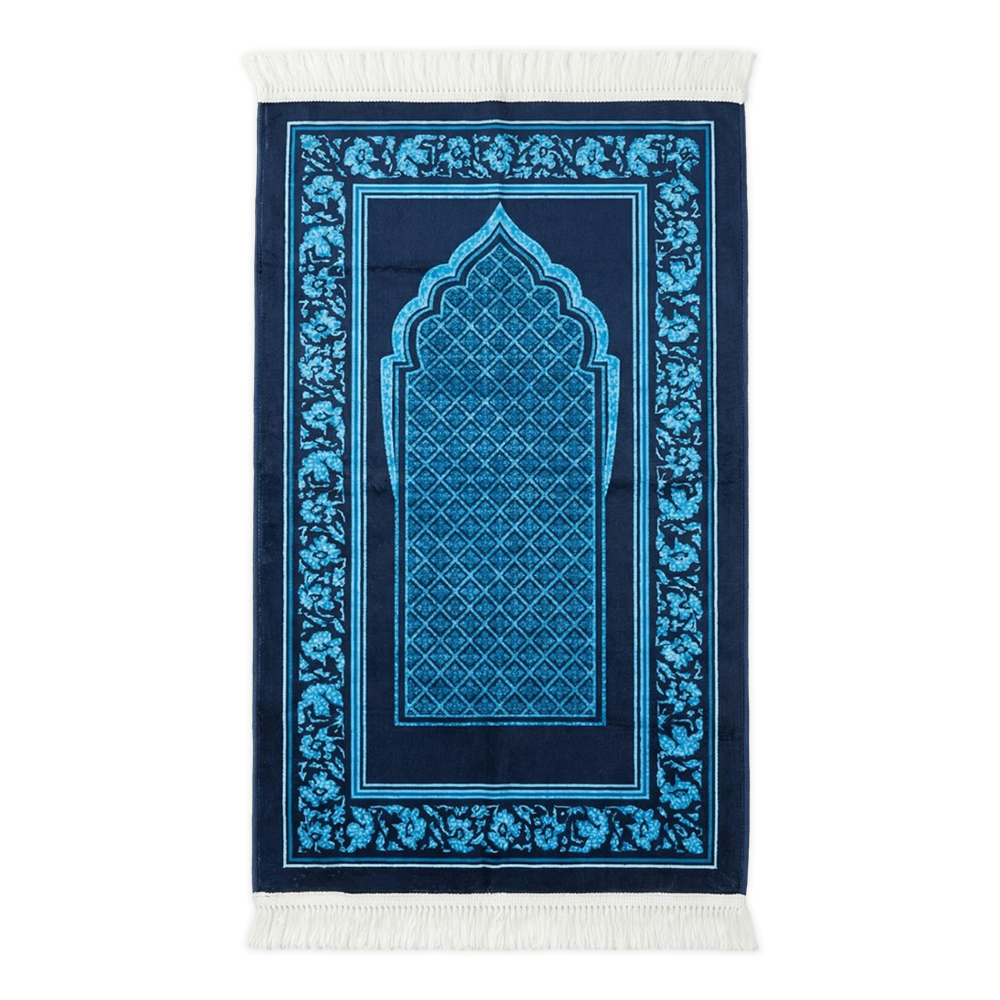 Mihrab Blue Padded Prayer Mat