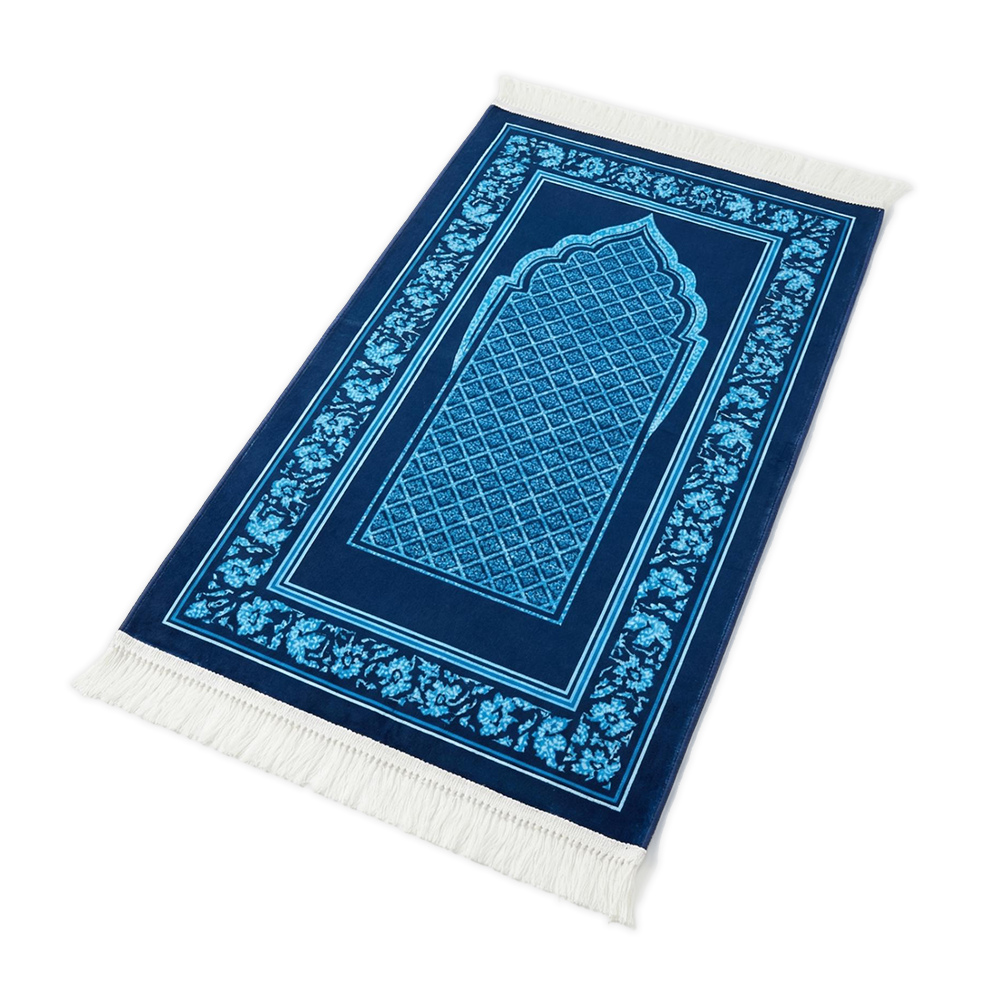 Mihrab Blue Padded Prayer Mat