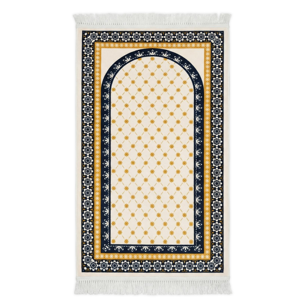 Golden Lattice Padded Prayer Mat