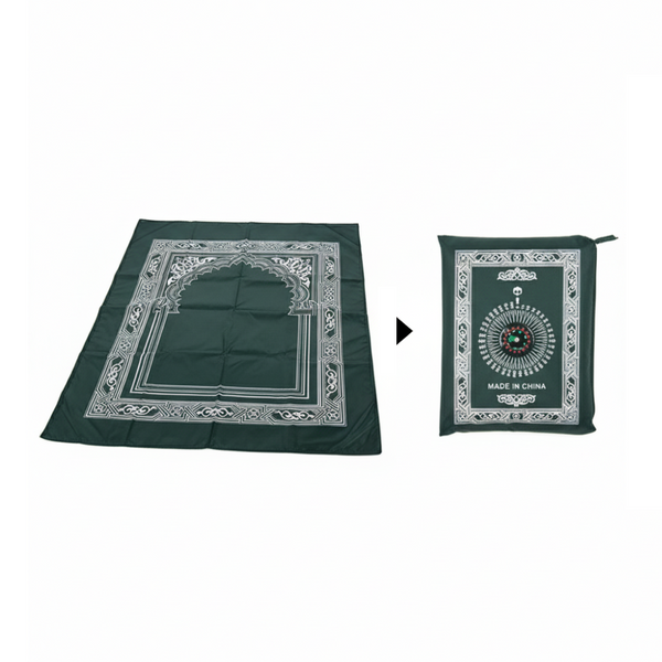 Portable Waterproof Prayer Mat With Compass for travelers