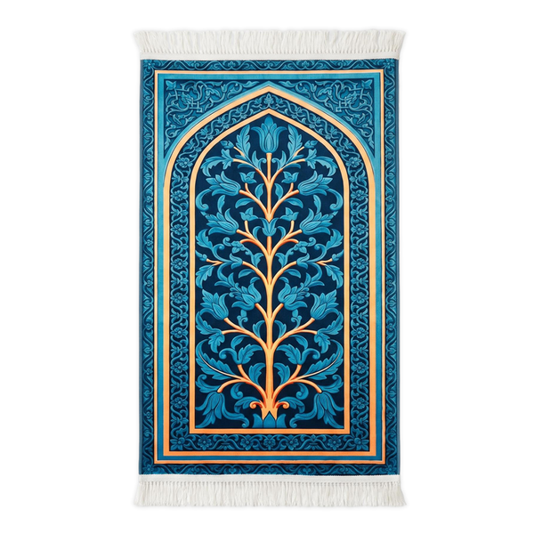 Teal Barakah Padded Prayer Mat