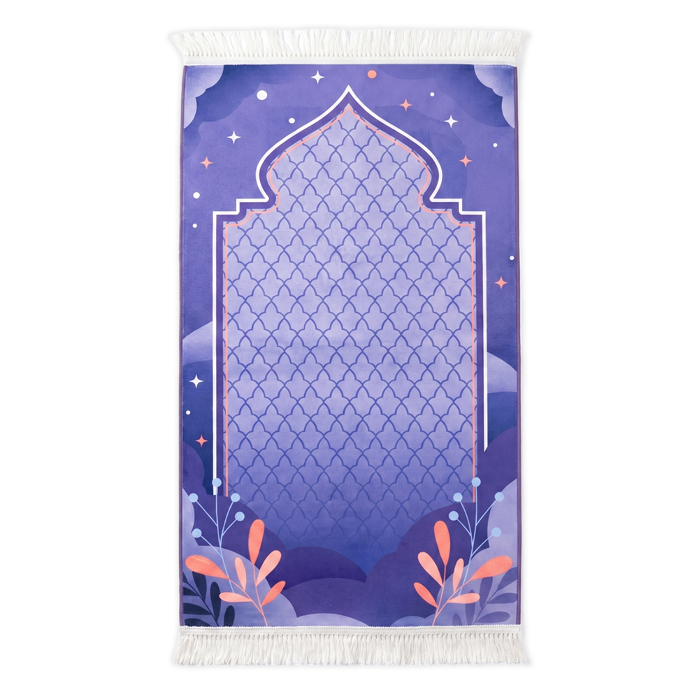 Azure Bloom Kids Padded Prayer Mat