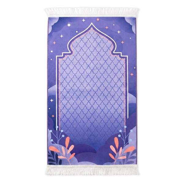 Azure Bloom Kids Padded Prayer Mat