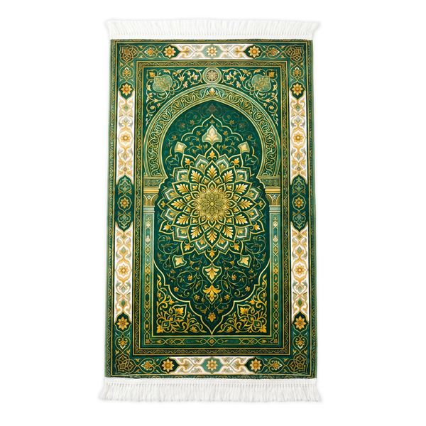 Emerald Mandala Padded Prayer Mat