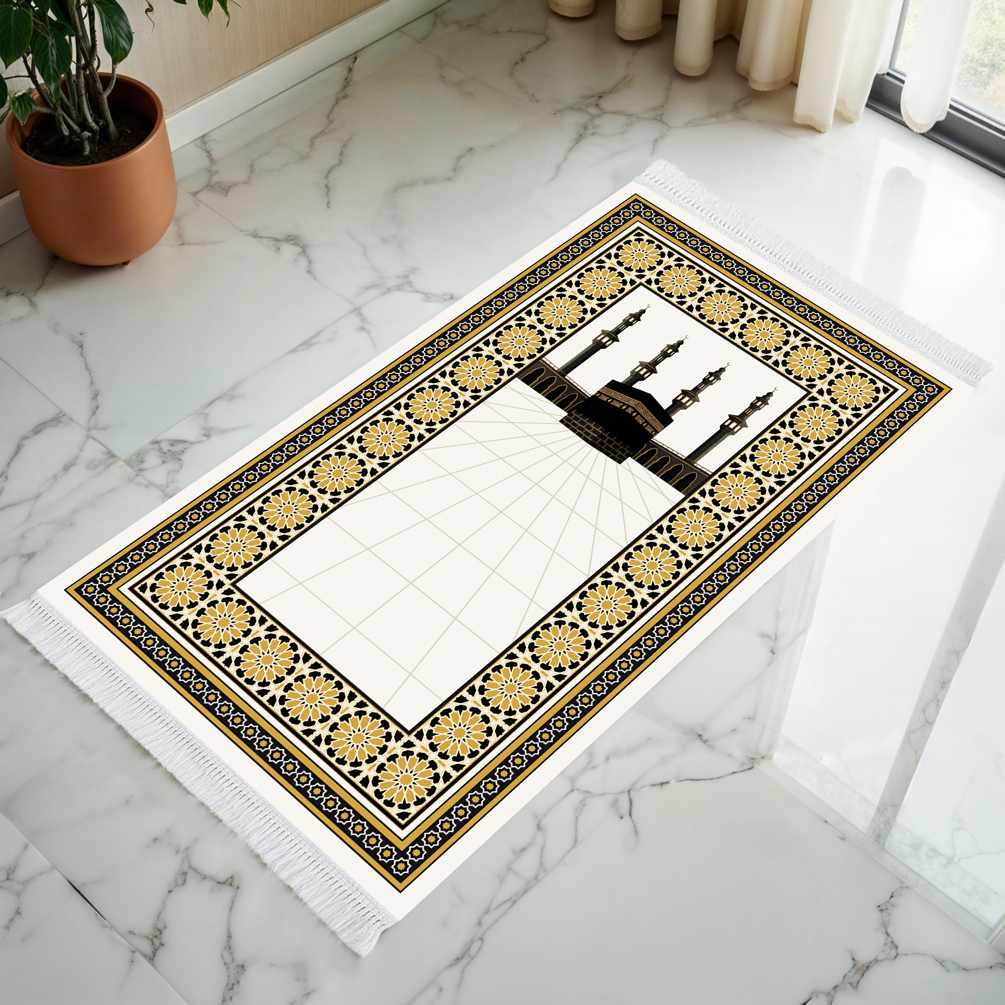 Kaaba Majesty Padded Prayer Mat