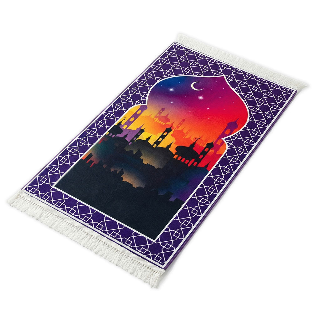 Sunset Minaret Padded Prayer Mat