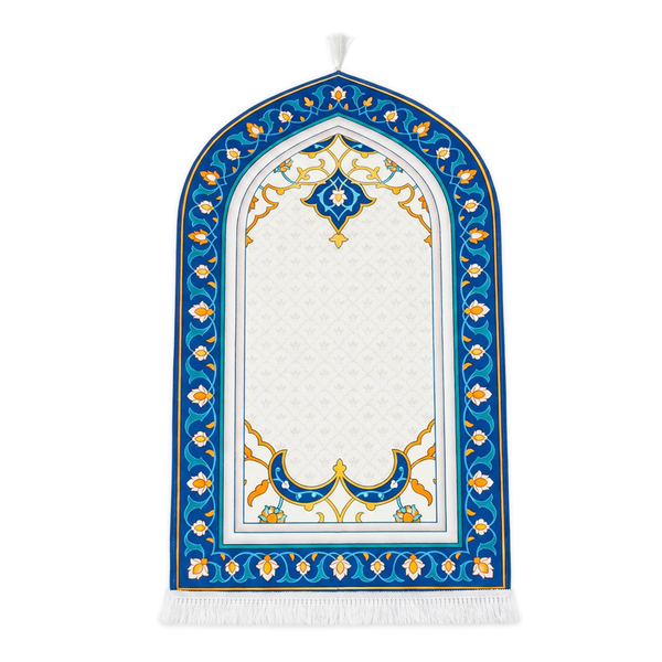 Sapphire Bloom Padded Prayer Mat