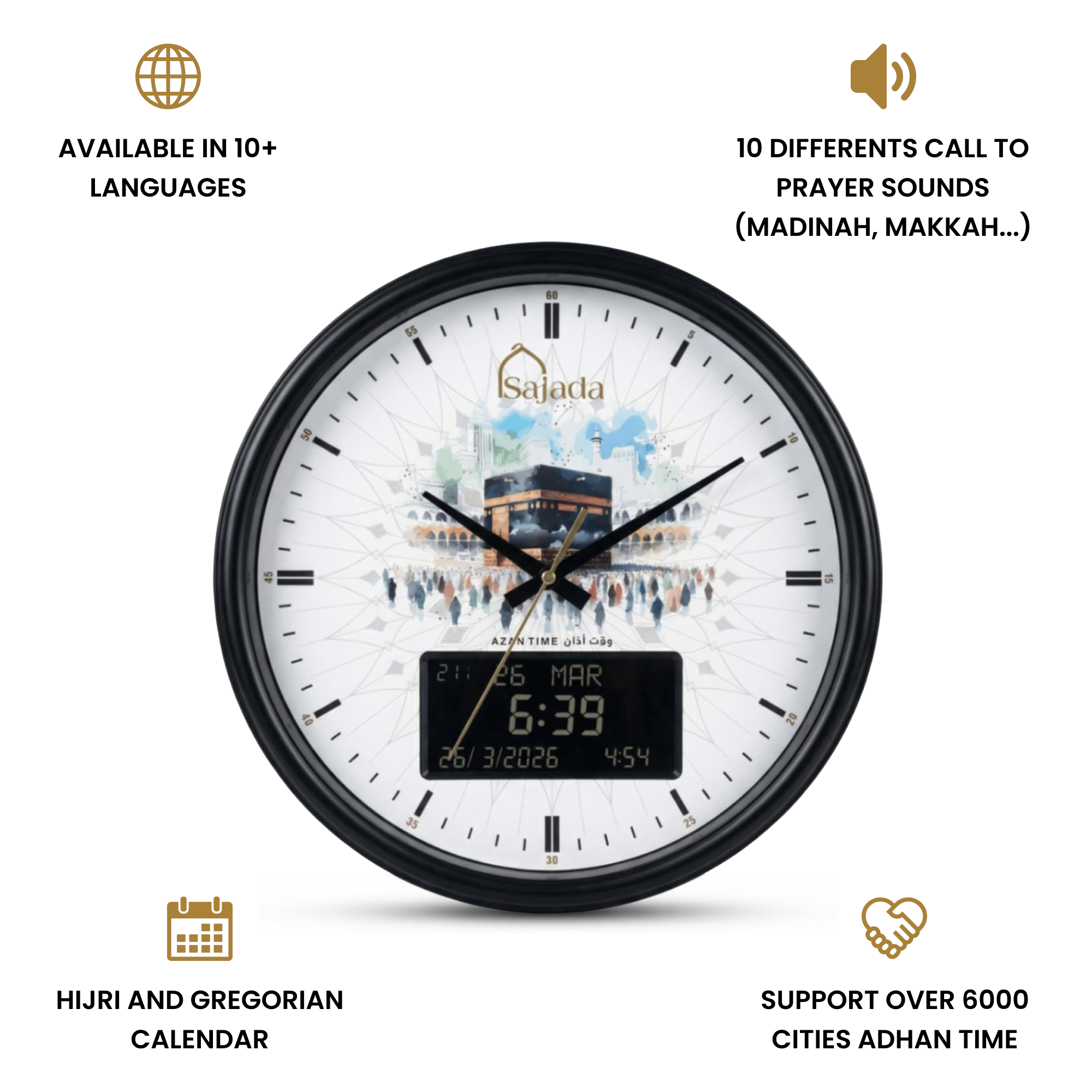 Sajada Azan Clock