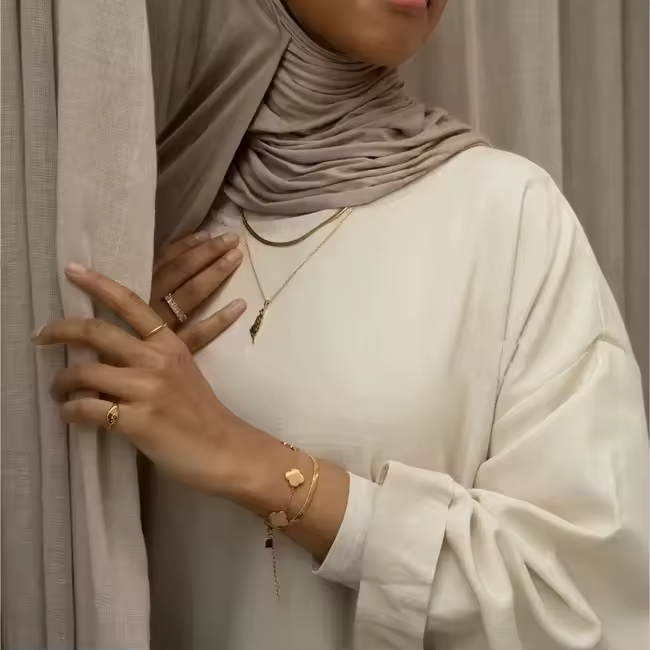 Triple Quatrefoil Calligraphy Bracelet - Shukr, Sabr, Tawakkul