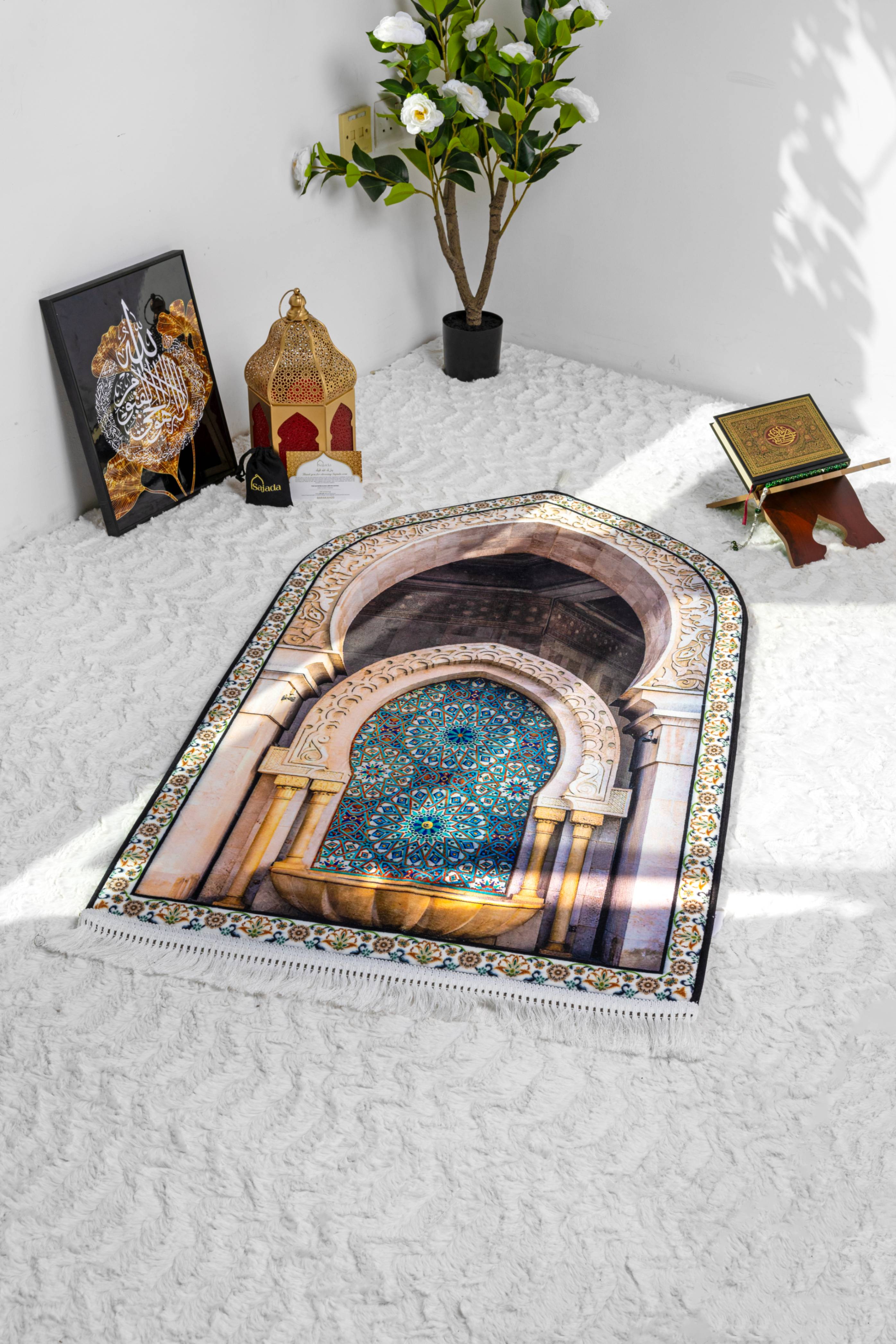 3D Mihrab Premium Padded Prayer Mat