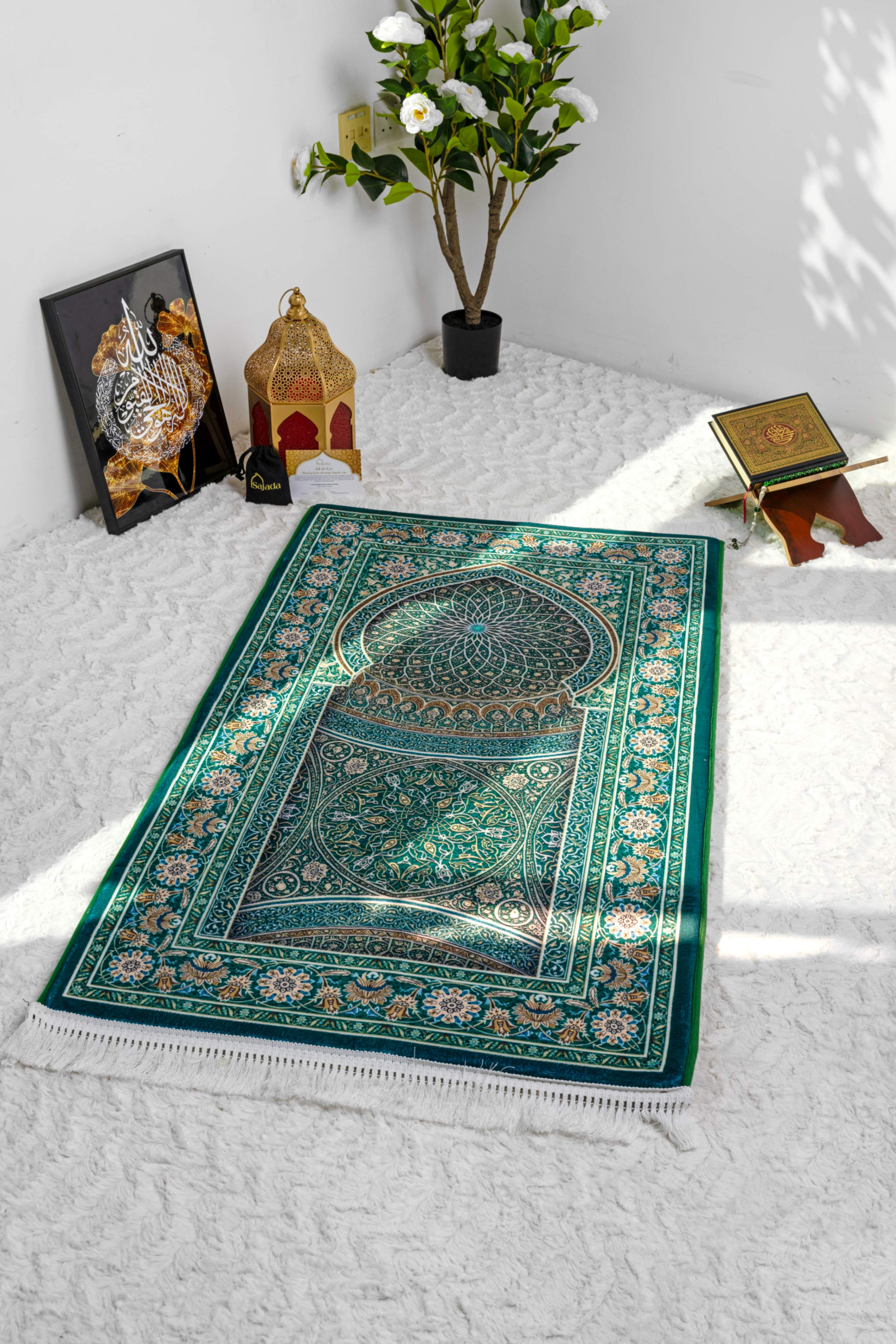 Emerald Padded Prayer Mat