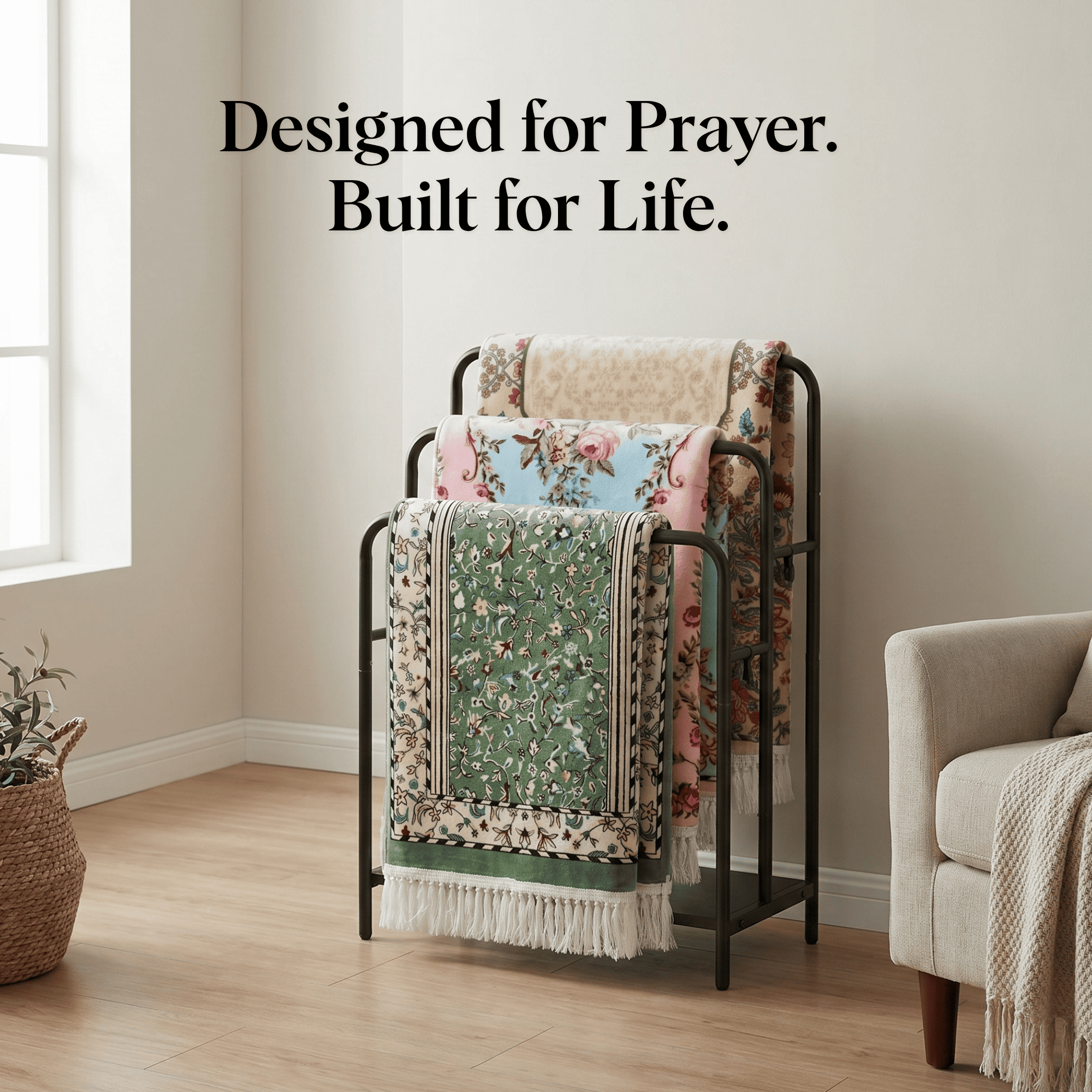 Le support Sajada | Organisateur de tapis de prière