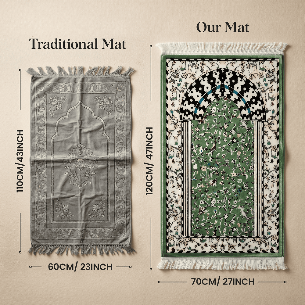 Iznik Bloom Padded Prayer Mat