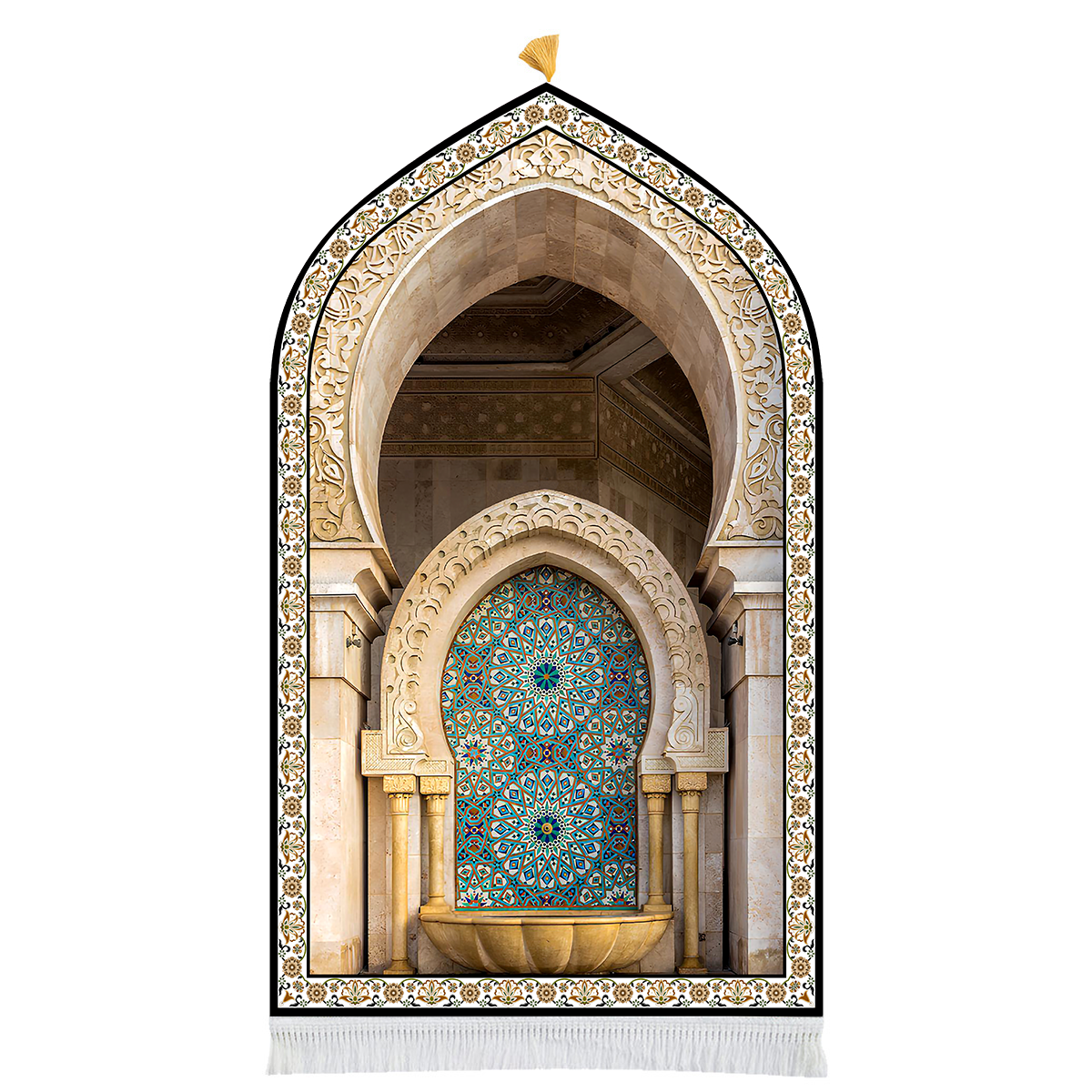 3D Mihrab Premium Padded Prayer Mat