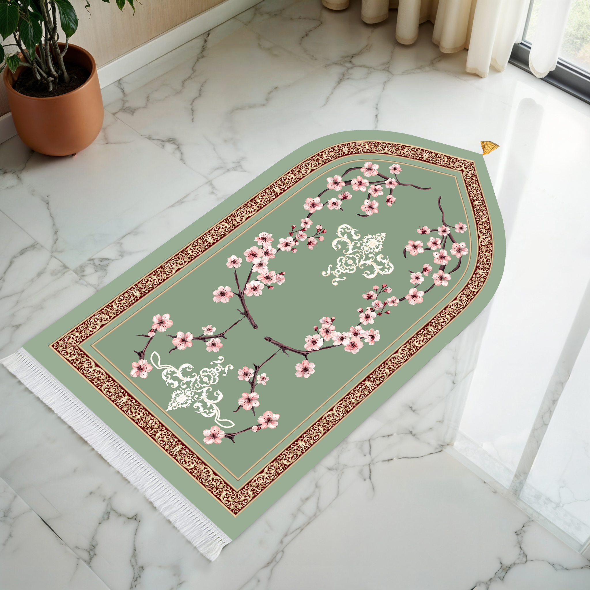Zehra Blossom Padded Prayer Mat