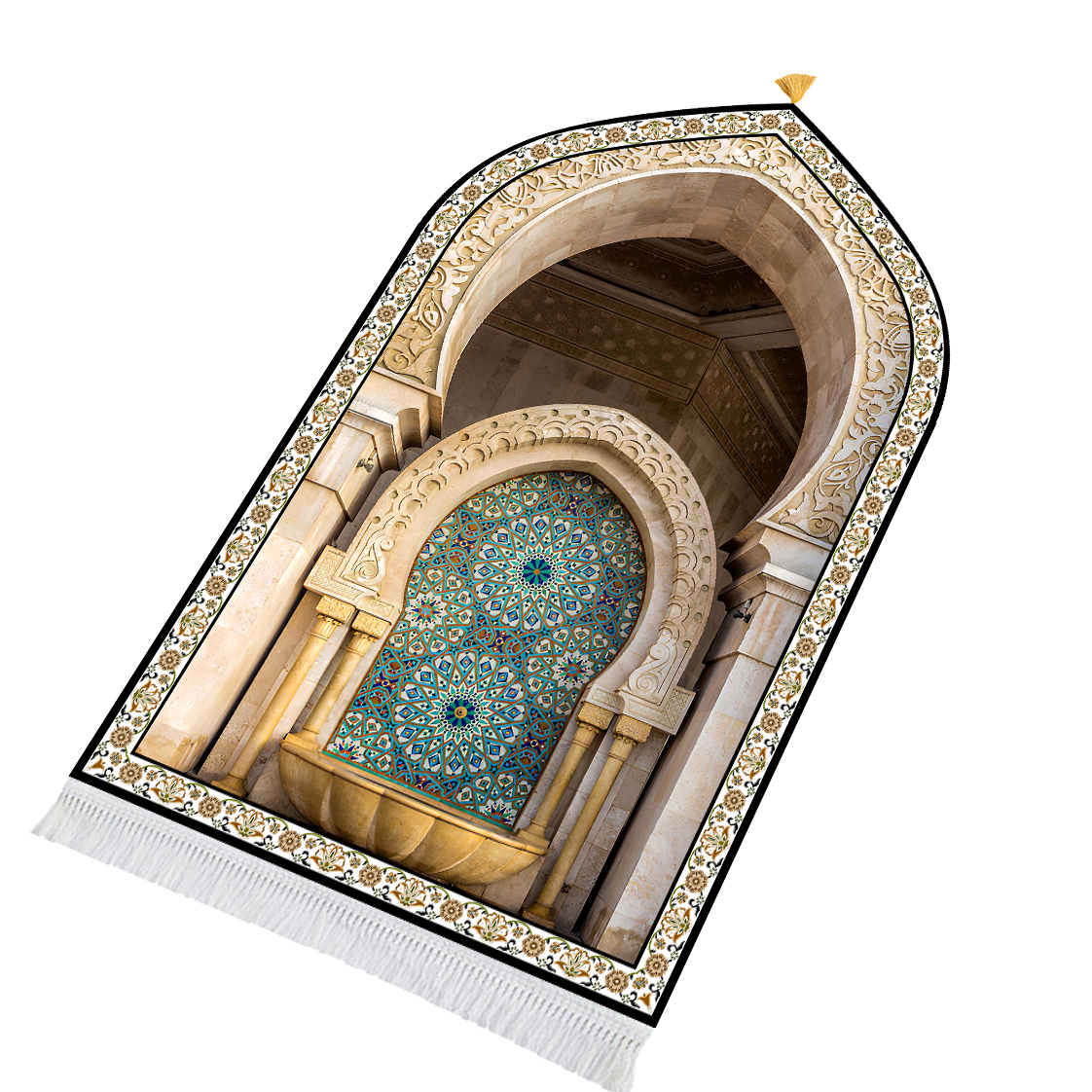3D Mihrab Premium Padded Prayer Mat