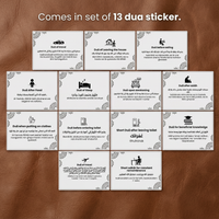 Set of 13 Duaa Transparent Stickers