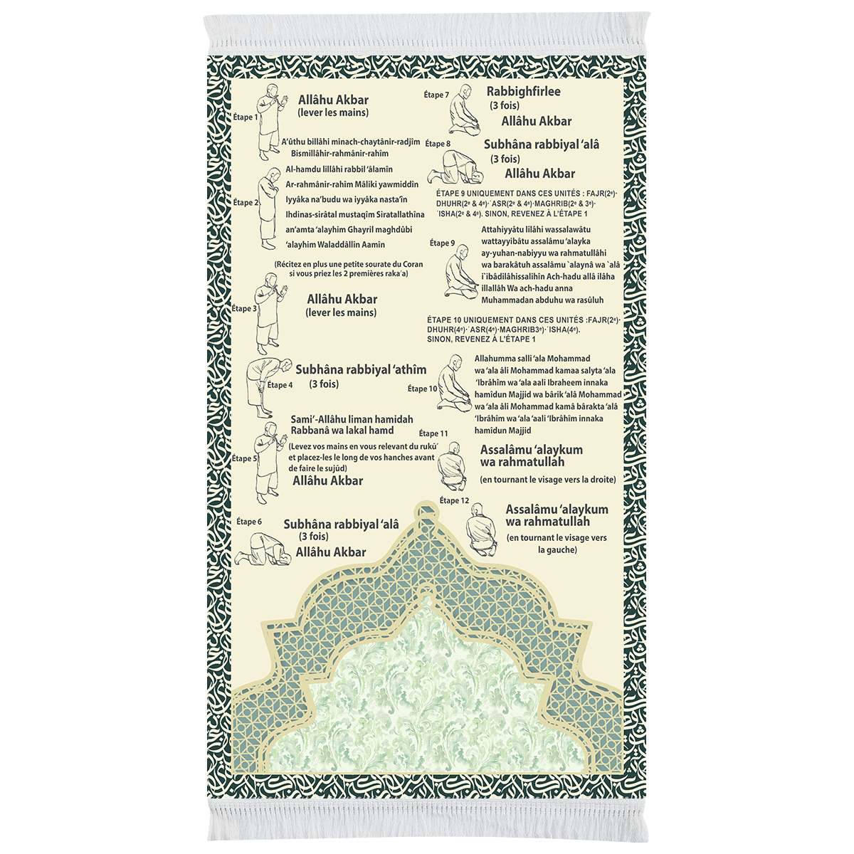 Step-by-Step Phonetic Padded Prayer Mat