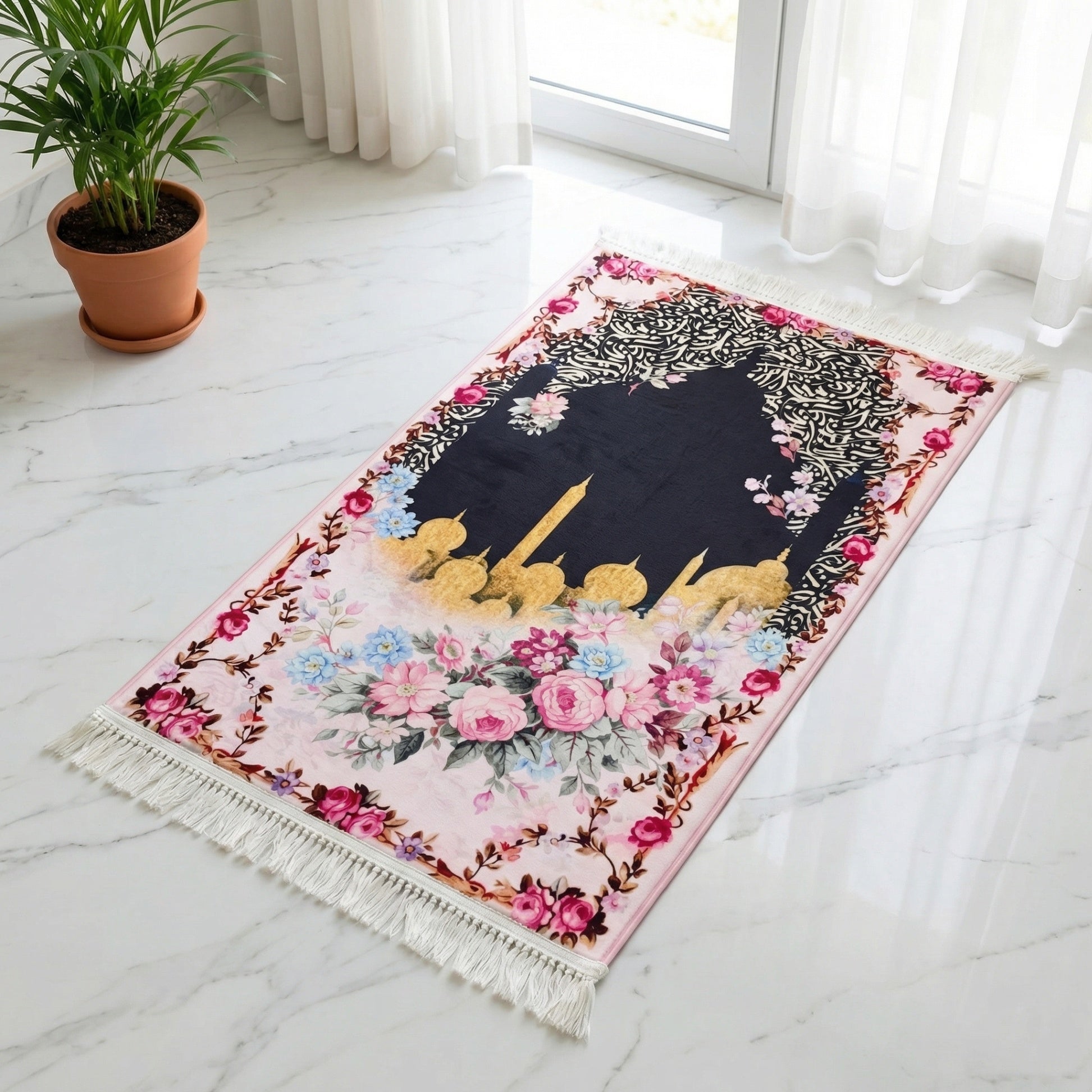 Floral Devotion Padded Prayer Mat