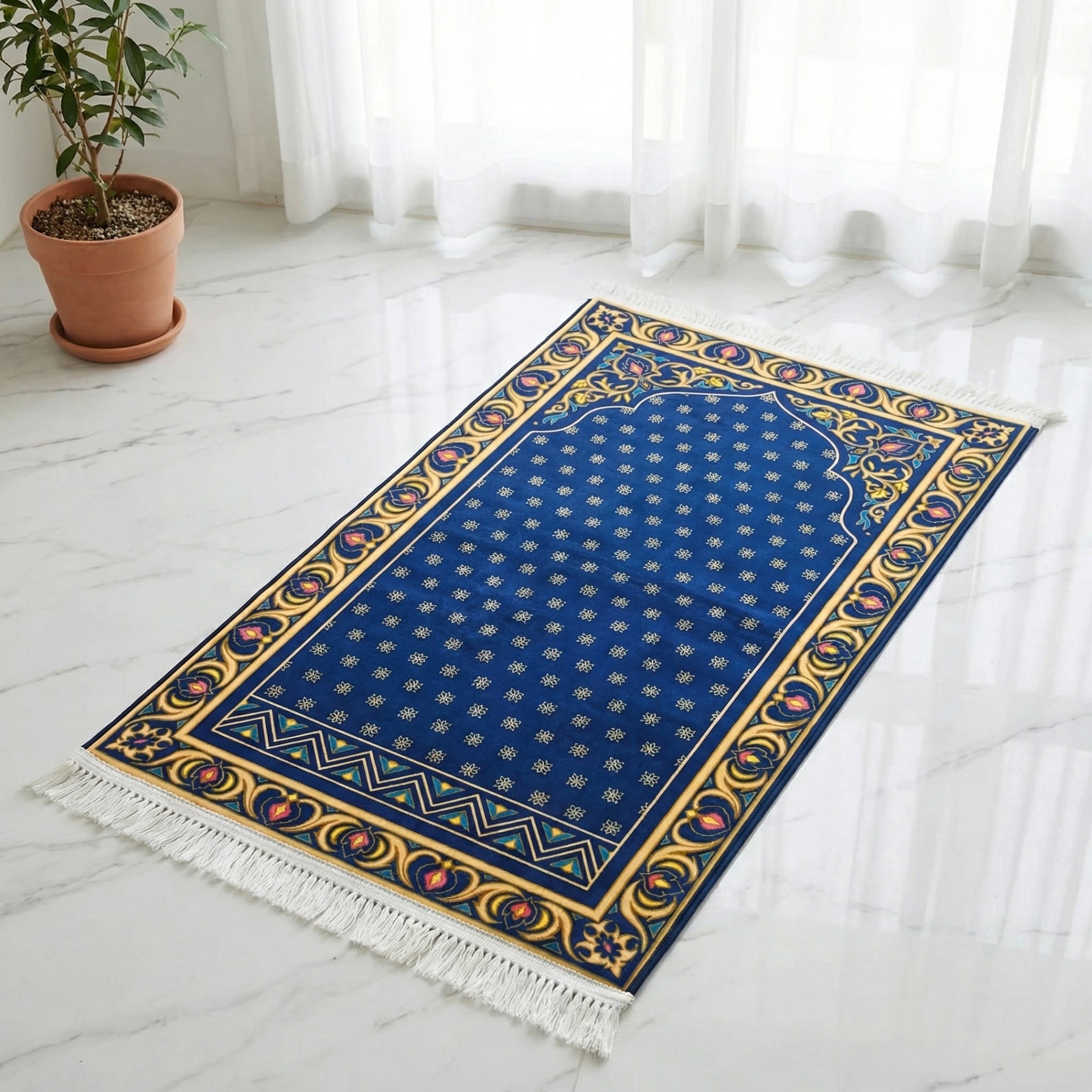 Royal Sapphire Padded Prayer Mat