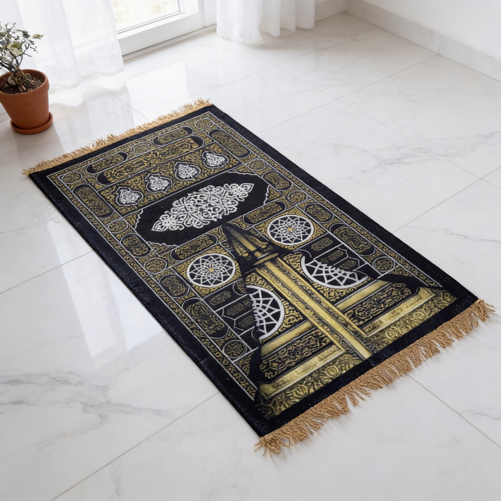 Tapis de prière rembourré pour porte de la Kaaba