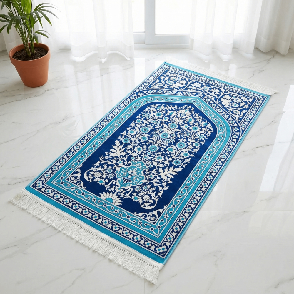 Tapis de prière rembourré Noor al-Qalb