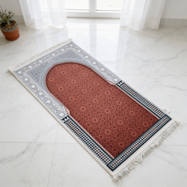Zellige Cedar Padded Prayer Mat