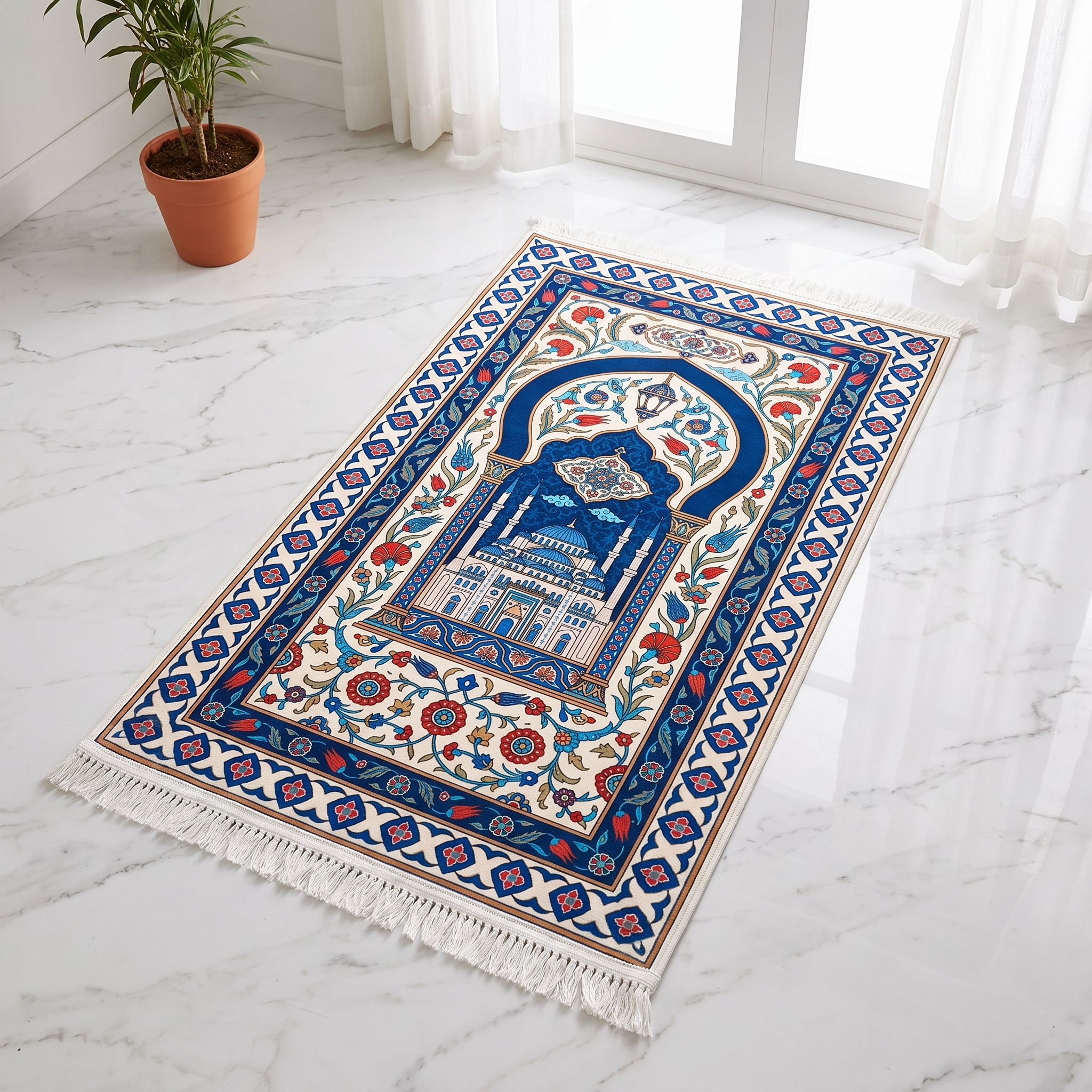 Sultan Bloom Padded Prayer Mat