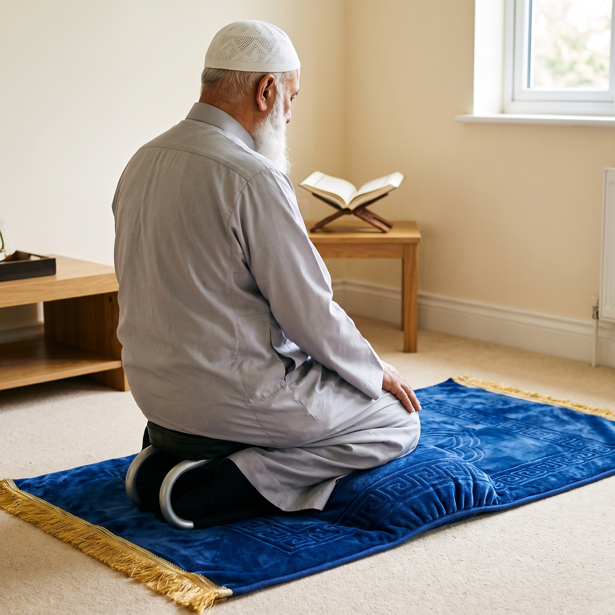 Prayer Support Seat with Foam Cushion