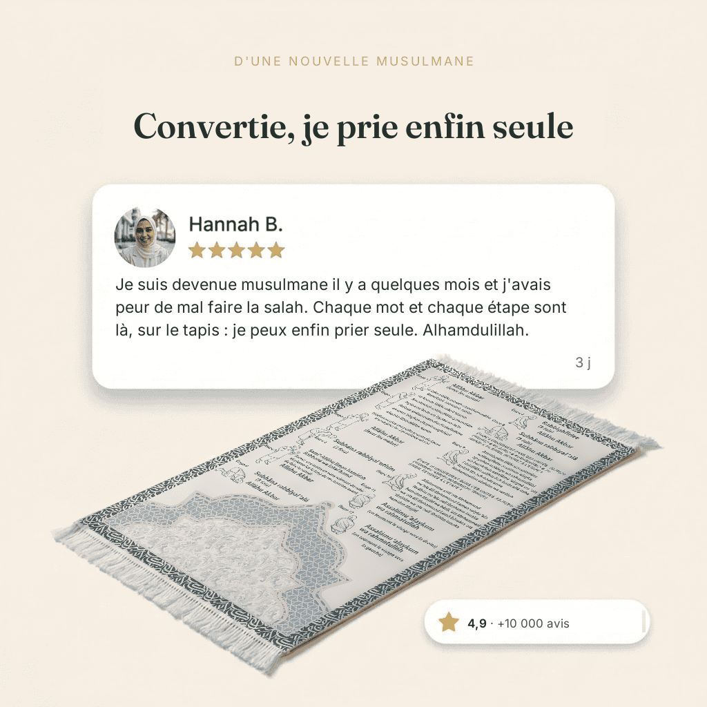 Tapis de prière phonétique – Version française