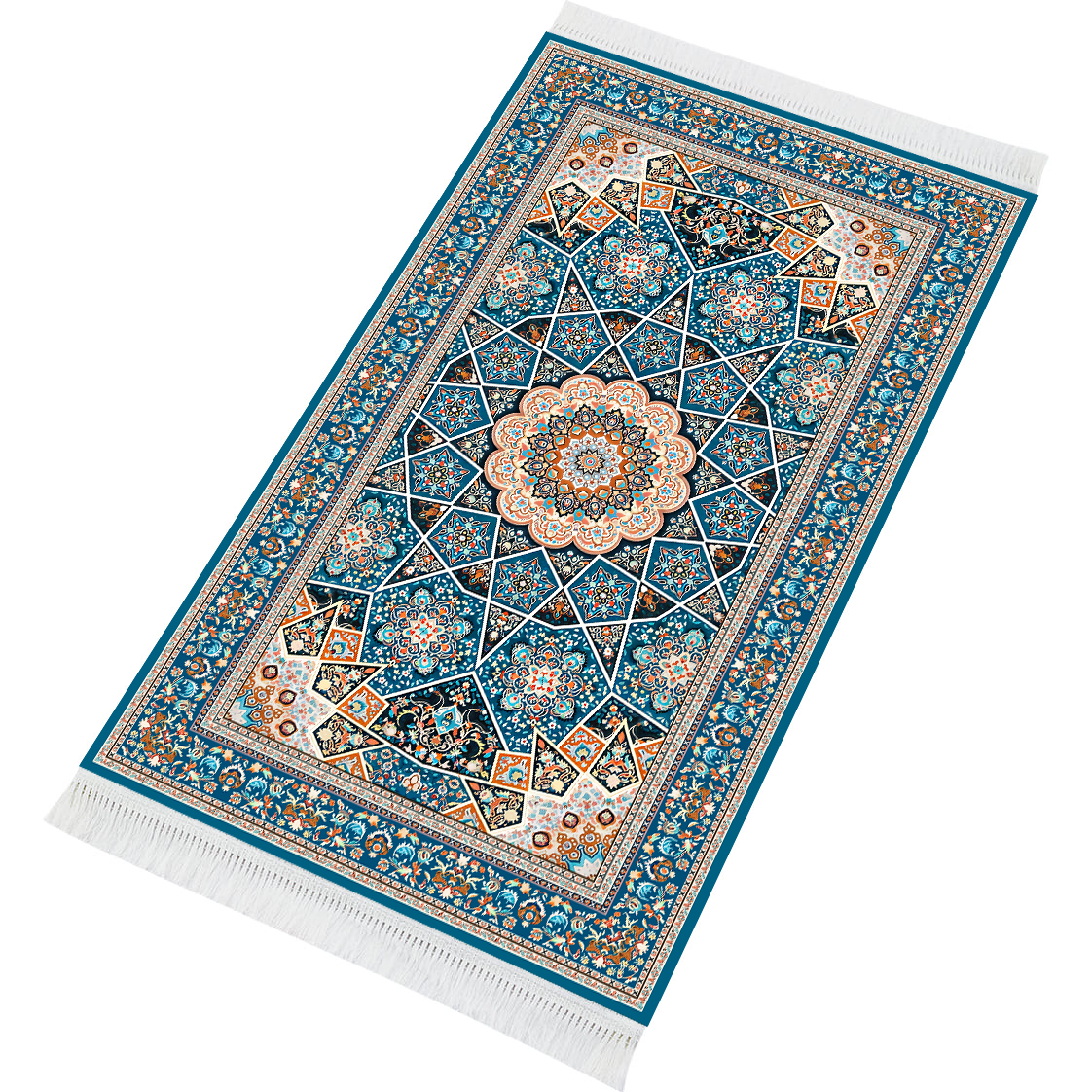 Crystal Blue Padded Prayer Mat