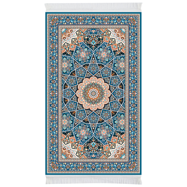 Crystal Blue Padded Prayer Mat