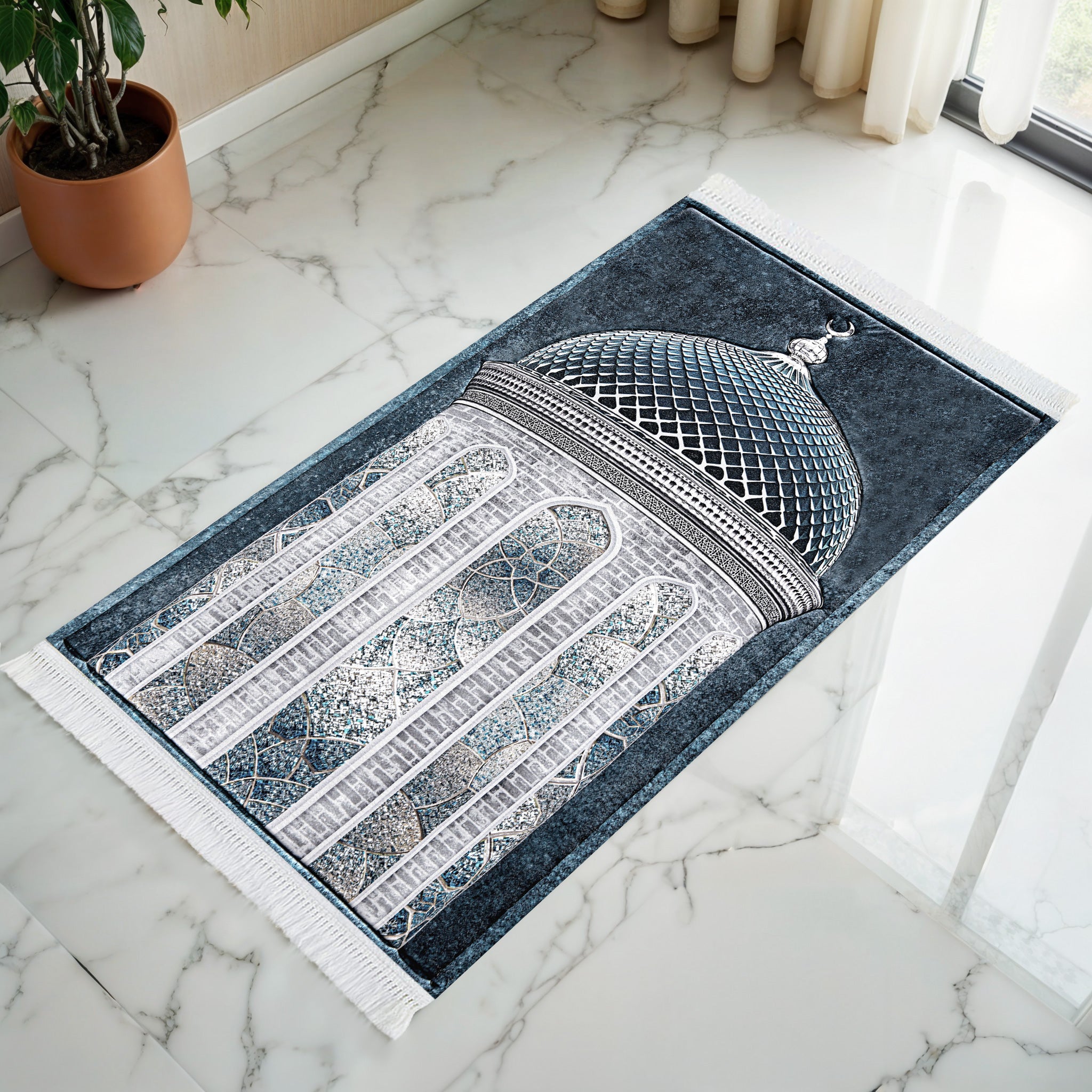 Crystal Dome Prayer Mat - Sajjadah