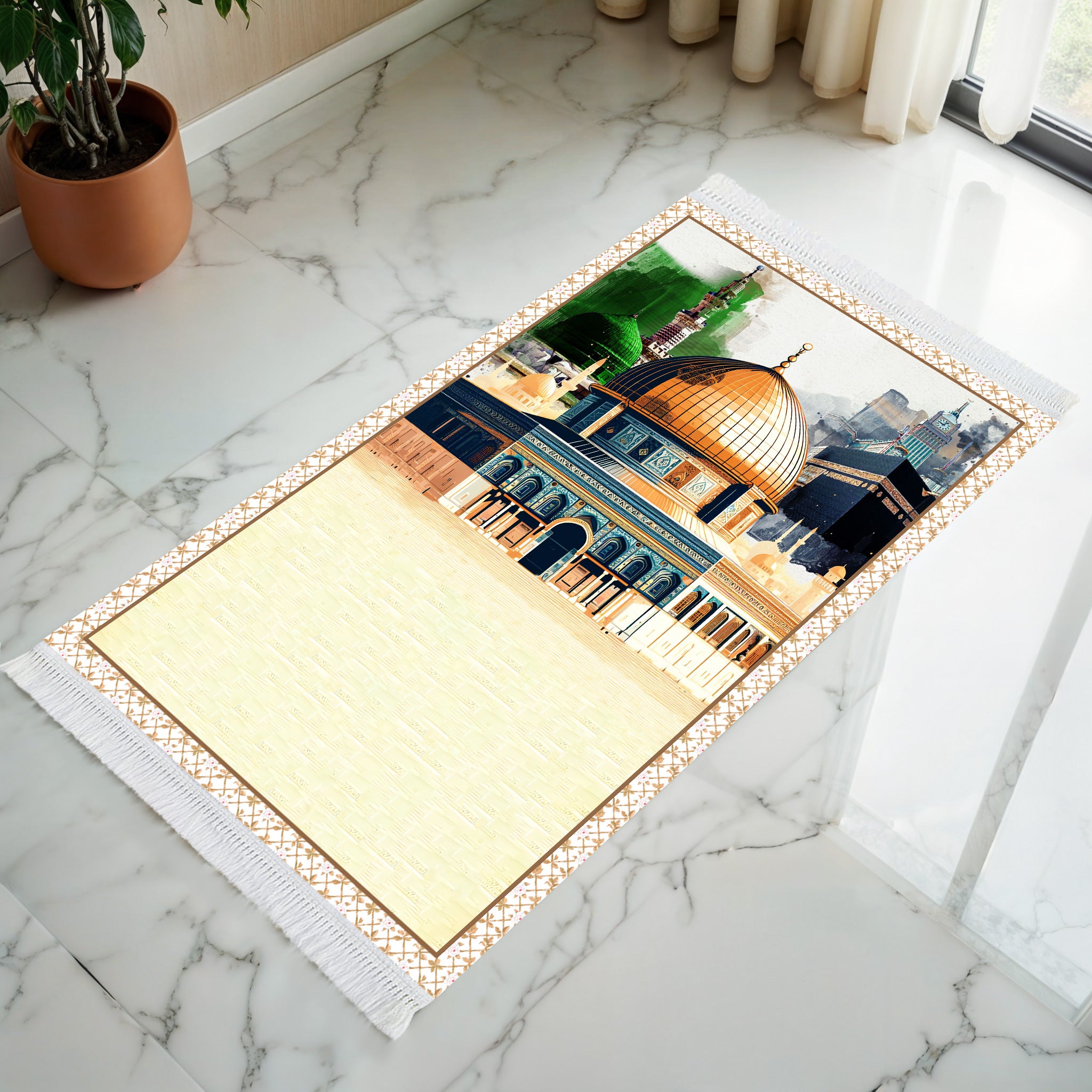 Al-Haramain & Al-Aqsa polstret bedemåtte