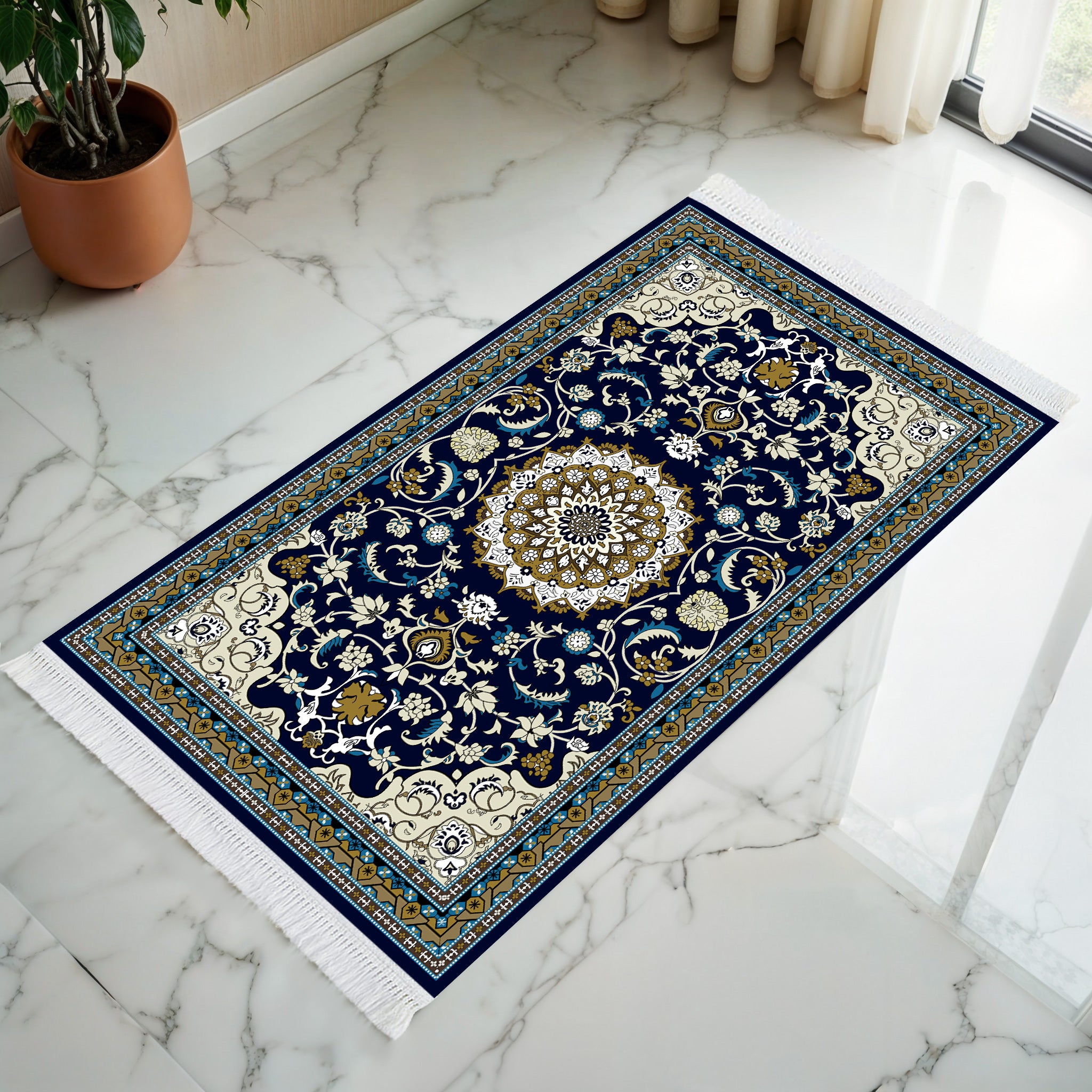 Tapis de prière rembourré Raza-e-Ilahi