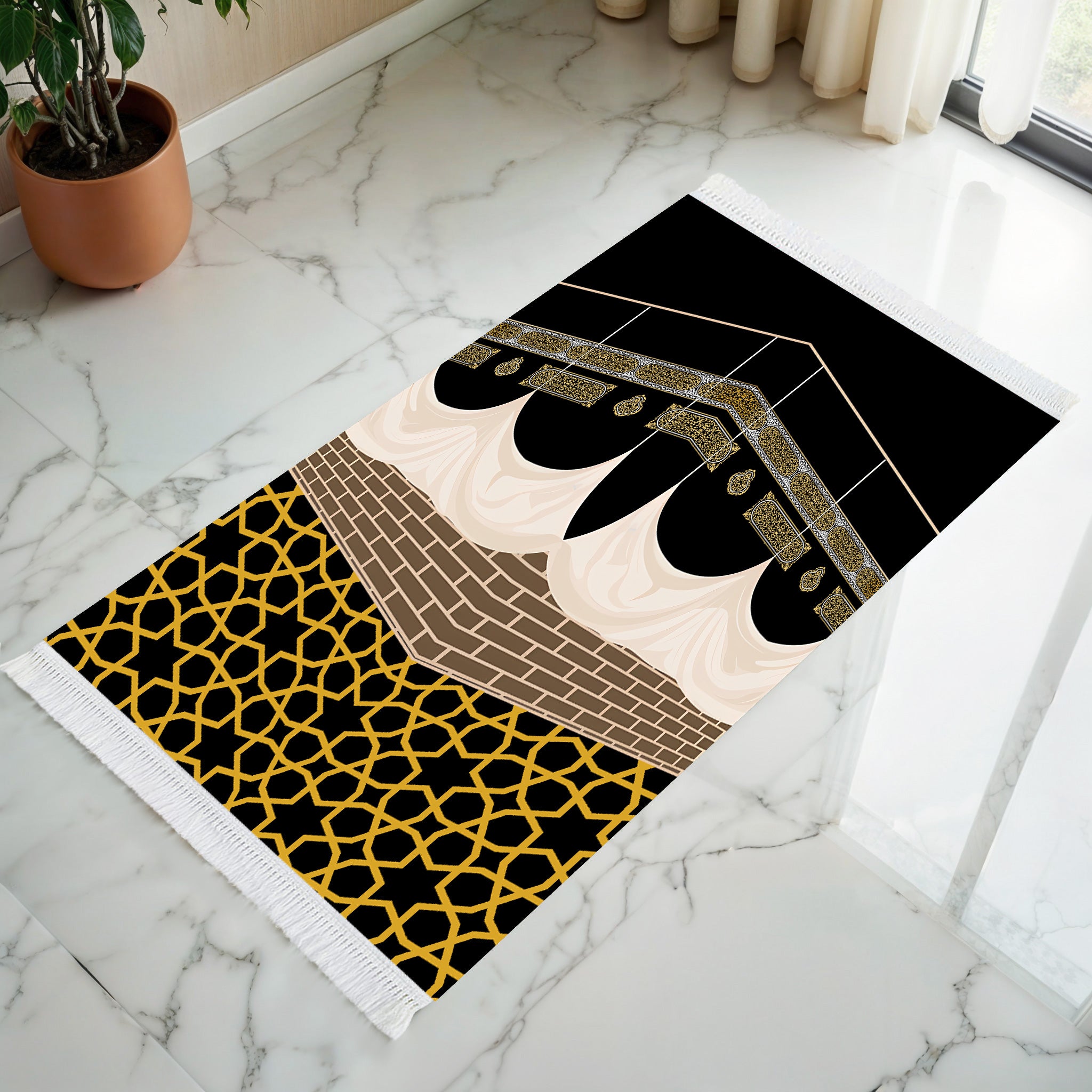Kaaba Corner Prayer Mat - Sajjadah