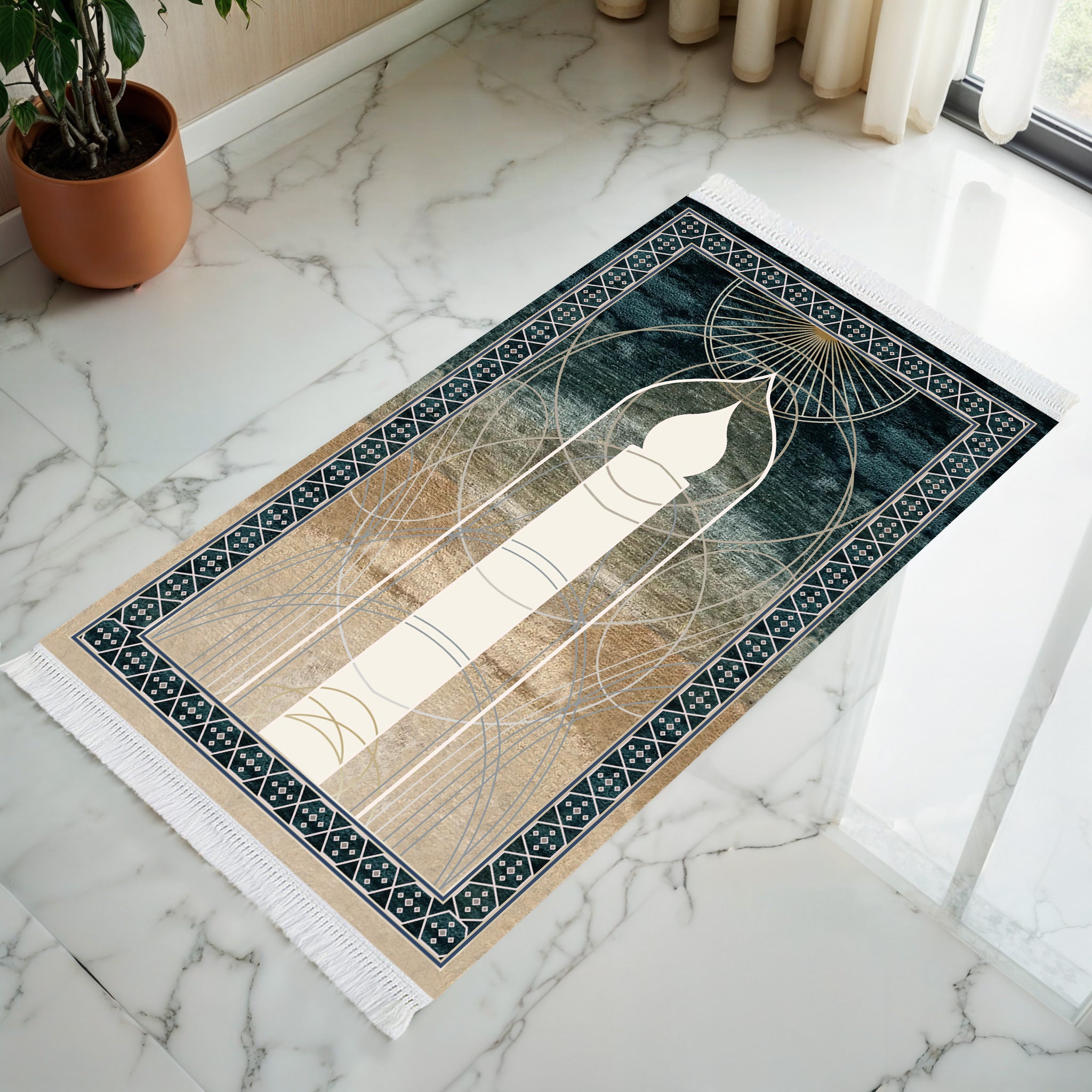 Tapis de prière rembourré pour la mosquée d'État