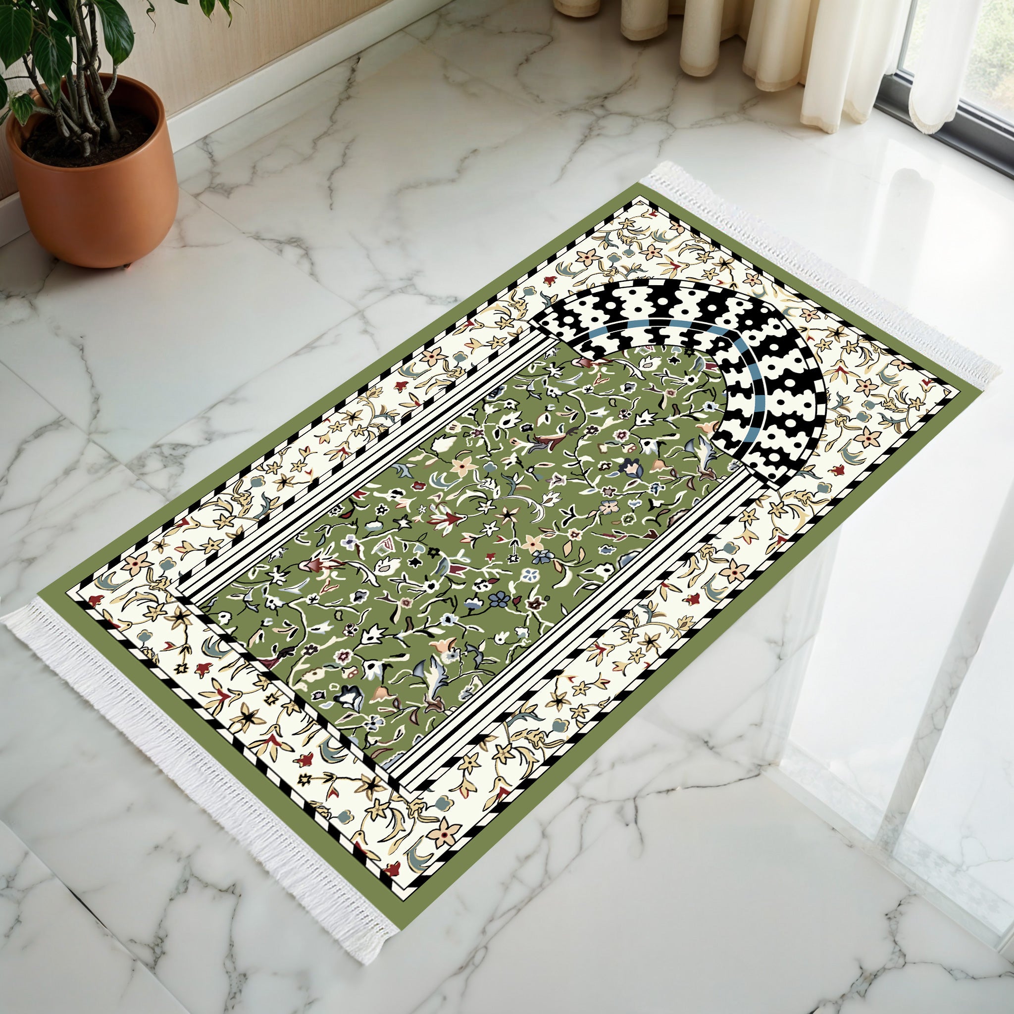 Rawdah Mehrab Padded Prayer Mat