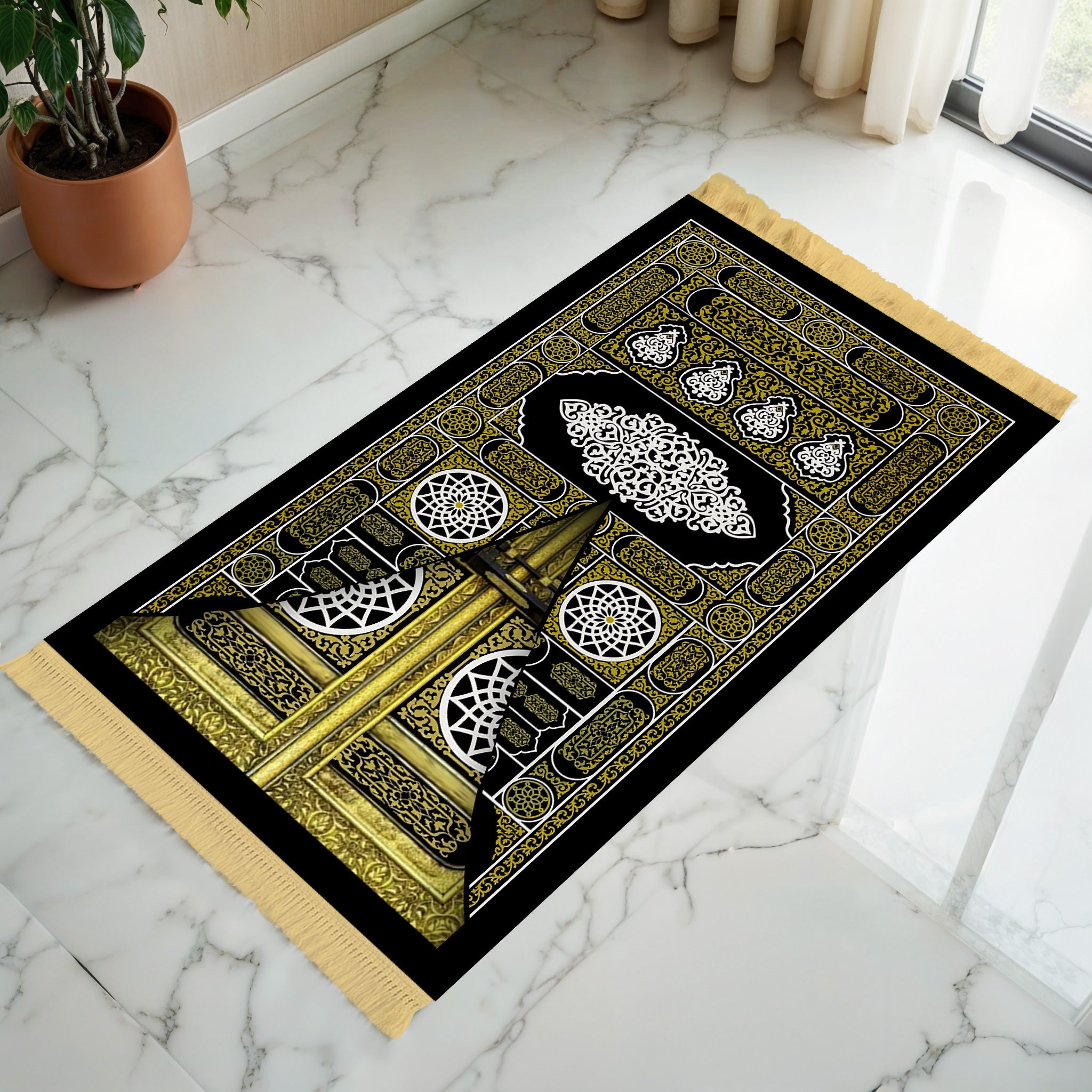Kaaba Door Prayer Mat - Sajjadah