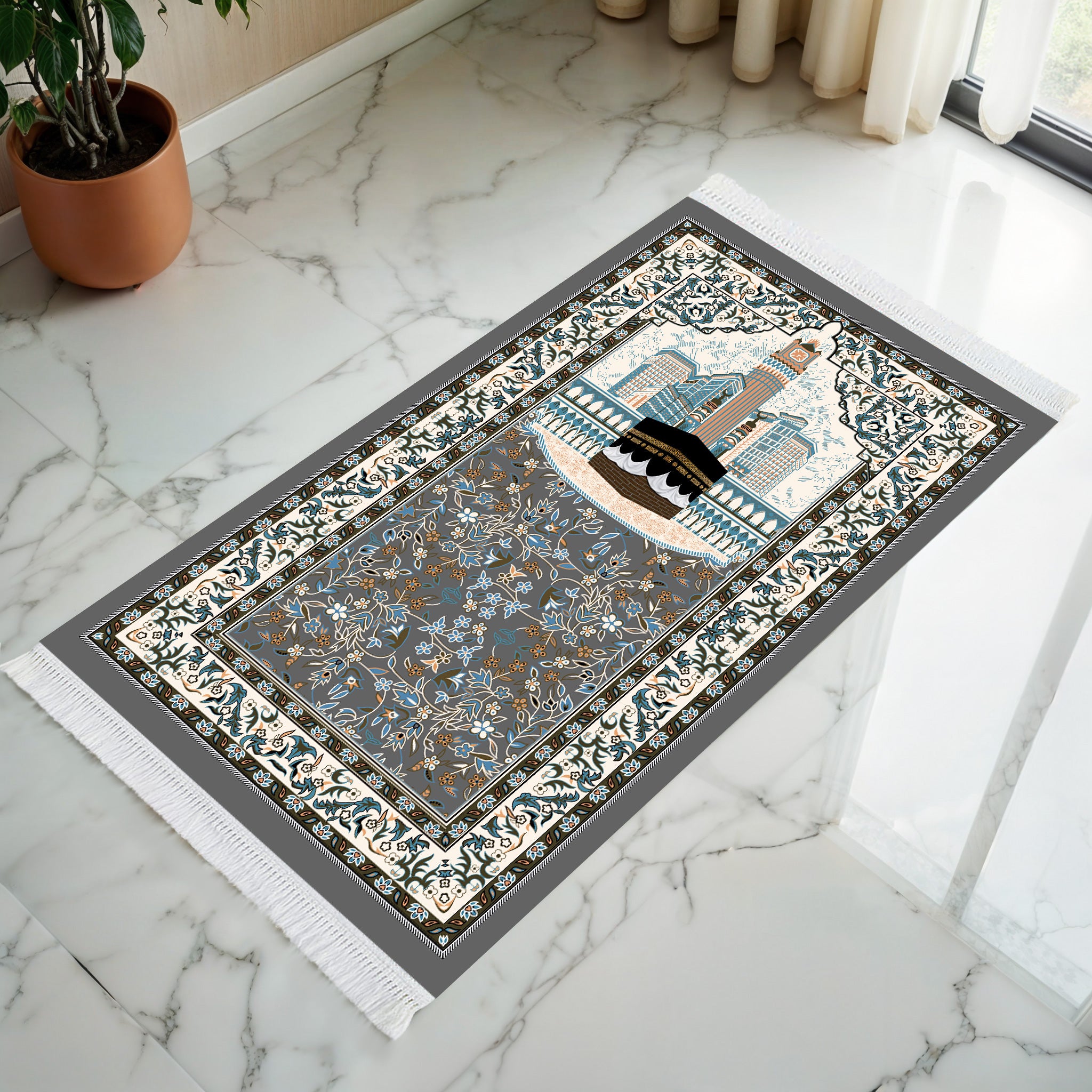 Grey Horizon Padded Prayer Mat